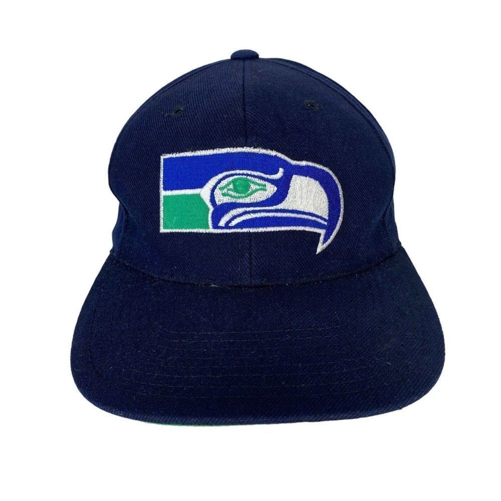 Vintage Seattle Seahawks Hat Sports Specialties SnapBack Football Wool Logo Blue